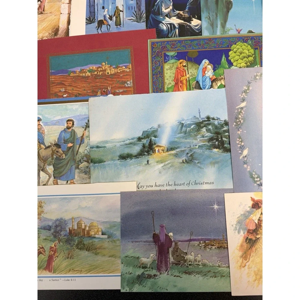 Vintage Christmas Cards Fronts ONLY for Scrapbooking Crafts Decoupage Lot of 50+